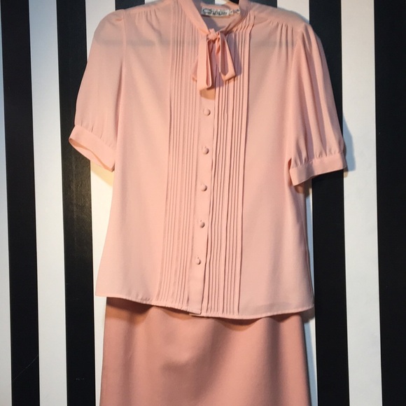 Vintage Pale Pink Pendleton 100% Wool Pencil Skirt Size XS Woman’s Pin-Up Vibes - Picture 8 of 10